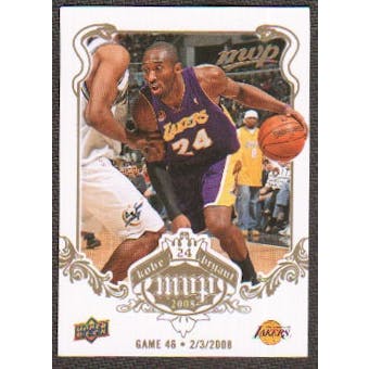 2008/09 Upper Deck MVP Kobe MVP White #KB46 Kobe Bryant