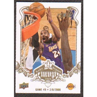 2008/09 Upper Deck MVP Kobe MVP White #KB49 Kobe Bryant