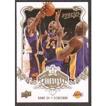 2008/09 Upper Deck MVP Kobe MVP White #KB54 Kobe Bryant