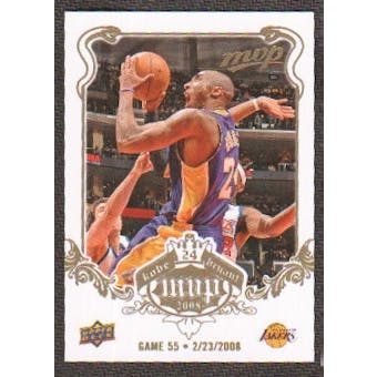 2008/09 Upper Deck MVP Kobe MVP White #KB55 Kobe Bryant