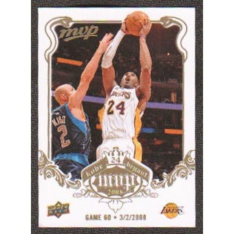 2008/09 Upper Deck MVP Kobe MVP White #KB60 Kobe Bryant
