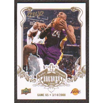 2008/09 Upper Deck MVP Kobe MVP White #KB65 Kobe Bryant