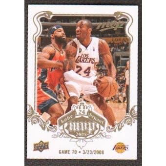2008/09 Upper Deck MVP Kobe MVP White #KB70 Kobe Bryant
