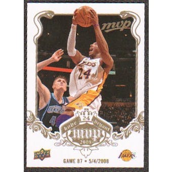 2008/09 Upper Deck MVP Kobe MVP White #KB87 Kobe Bryant