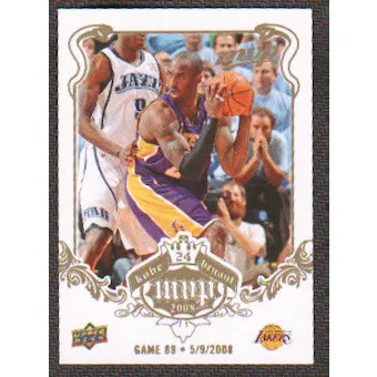 2008/09 Upper Deck MVP Kobe MVP White #KB89 Kobe Bryant