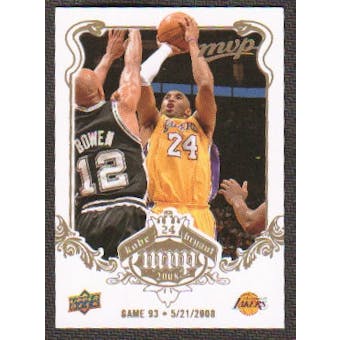 2008/09 Upper Deck MVP Kobe MVP White #KB93 Kobe Bryant