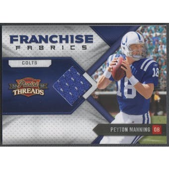 2010 Panini Threads #17 Peyton Manning Franchise Fabrics Jersey #057/125