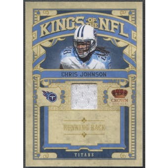 2010 Crown Royale #7 Chris Johnson Kings of the NFL Materials Jersey #021/299