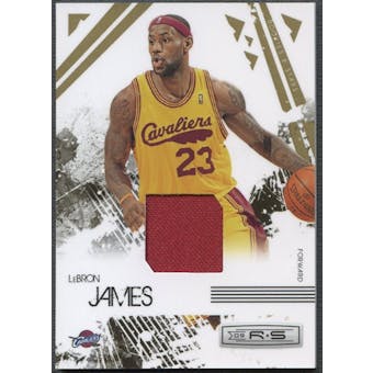 2009/10 Rookies and Stars #14 LeBron James Gold Materials Jersey #166/250