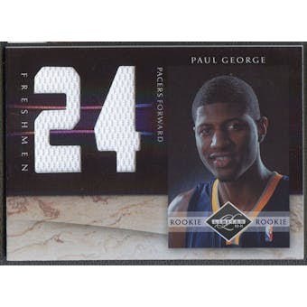 2010/11 Limited #10 Paul George Freshmen Jumbo Jersey Numbers #07/99
