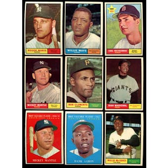 1961 Topps Baseball Near Complete Set (EX+)
