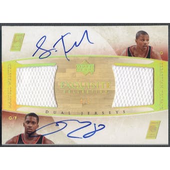 2005/06 Exquisite Collection #WT Sebastian Telfair & Martell Webster Dual Jersey Auto #4/5