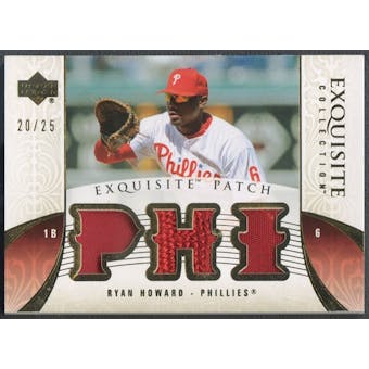 2006 Exquisite Collection #HO Ryan Howard Patch #20/25
