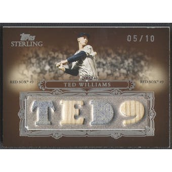 2007 Topps Sterling #SS45 Ted Williams Stardom Relics Quad Jersey Bat #05/10