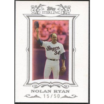 2007 Topps Sterling #207 Nolan Ryan Framed White Suede #15/50