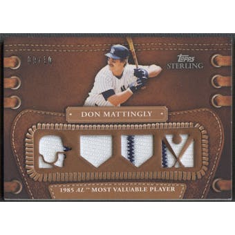 2010 Topps Sterling #LLR49 Don Mattingly Legendary Leather Relics Quad Jersey #09/10