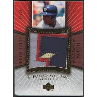2006 Exquisite Collection #AS Alfonso Soriano Maximum Patch #24/25