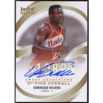 2008/09 Hot Prospects #SSDW Dominique Wilkins Sweet Selections Auto #16/25
