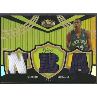 2006/07 Topps Triple Threads #82 Rudy Gay Relics Gold Jersey #2/9