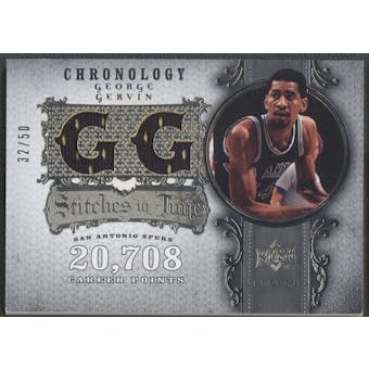 2007/08 Chronology #GG George Gervin Stitches in Time Jersey #32/50