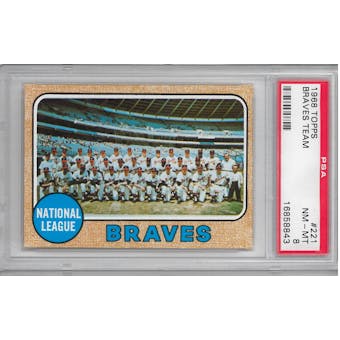 1968 Topps Baseball Braves Team PSA 8 (NM-MT) *8843