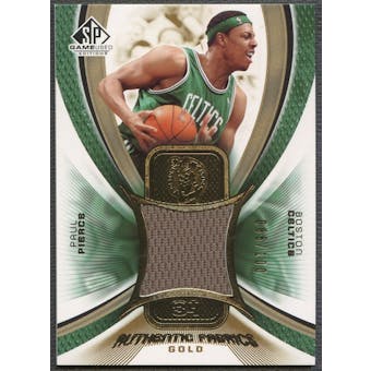 2005/06 SP Game Used #PP Paul Pierce Authentic Fabrics Gold Jersey #086/100