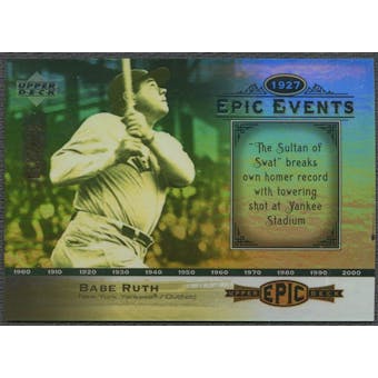 2006 Upper Deck Epic #EE97 Babe Ruth Epic Events #075/675