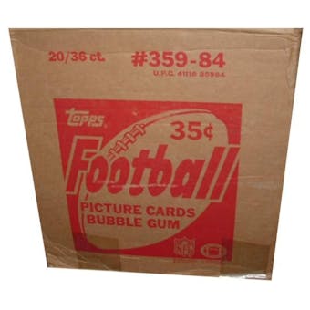 1984 Topps Football Wax 20-Box Case