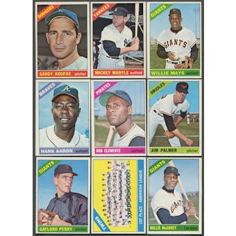 1966 Topps Baseball Complete Set (EX)