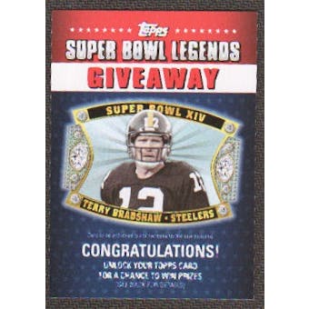 2011 Topps Super Bowl Legends Giveaway #SBLG2 Terry Bradshaw