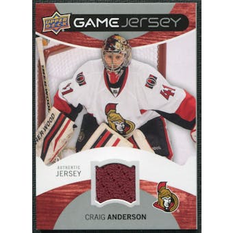 2012/13 Upper Deck Game Jerseys #GJCA Craig Anderson H