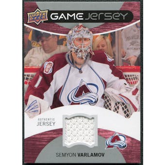 2012/13 Upper Deck Game Jerseys #GJSV Semyon Varlamov G