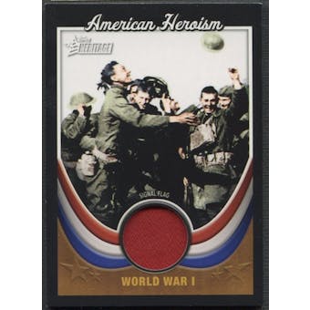 2009 Topps American Heritage #WWI3 World War I Signal Flag Heroes American Heroism Flag