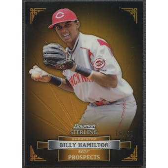 2012 Bowman Sterling #BSP20 Billy Hamilton Prospects Gold Refractor #16/50