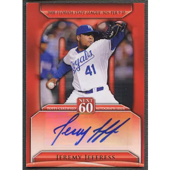 2011 Topps Update #JJ Jeremy Jeffress Next 60 Auto