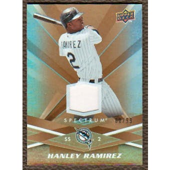 2009 Upper Deck Spectrum Gold Jersey #38 Hanley Ramirez /99