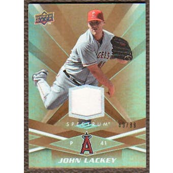 2009 Upper Deck Spectrum Gold Jersey #49 John Lackey /99