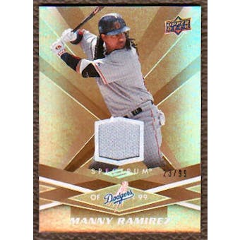 2009 Upper Deck Spectrum Gold Jersey #50 Manny Ramirez /99