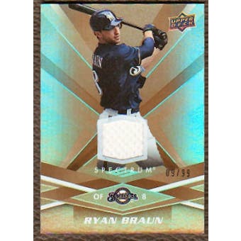 2009 Upper Deck Spectrum Gold Jersey #56 Ryan Braun /99