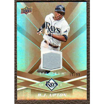 2009 Upper Deck Spectrum Gold Jersey #90 B.J. Upton /99