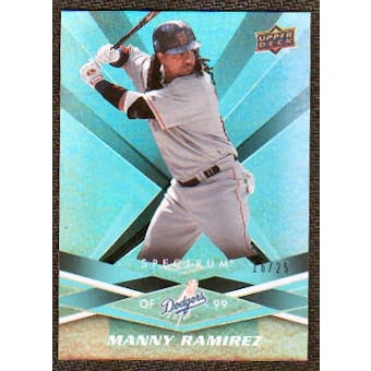 2009 Upper Deck Spectrum Turquoise #50 Manny Ramirez /25