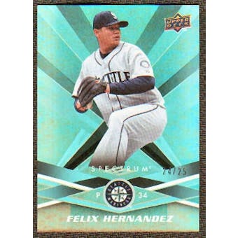 2009 Upper Deck Spectrum Turquoise #84 Felix Hernandez /25