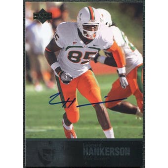 2011 Upper Deck College Legends Autographs #91 Leonard Hankerson RC Autograph