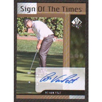 2012 Upper Deck SP Authentic Sign of the Times #STBV Bo Van Pelt F Autograph