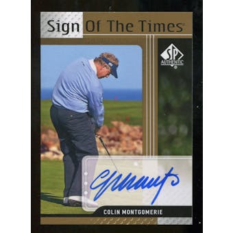 2012 Upper Deck SP Authentic Sign of the Times #STCM Colin Montgomerie E Autograph