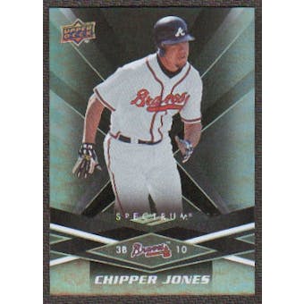 2009 Upper Deck Spectrum Black #6 Chipper Jones /50