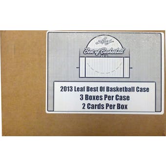 2012/13 Leaf Best Of Basketball Hobby 3-Box Case
