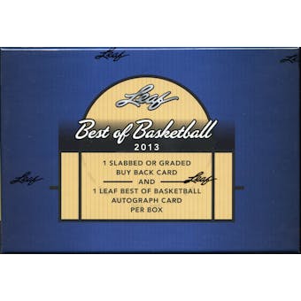 2012/13 Leaf Best Of Basketball Hobby Box