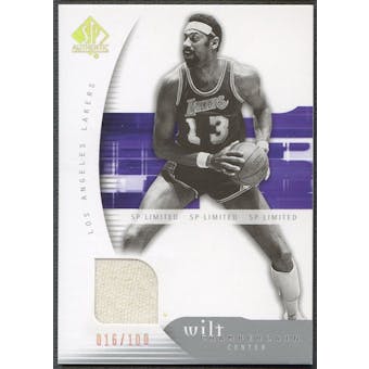 2005/06 SP Authentic #39 Wilt Chamberlain Limited Jersey #016/100