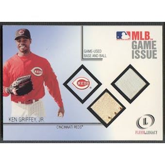 2001 Fleer Legacy #4 Ken Griffey Jr. MLB Game Issue Base & Baseball #021/100